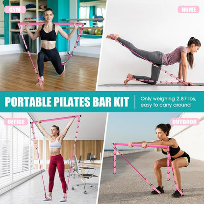 Pilates Bar Kit with Resistance Bands