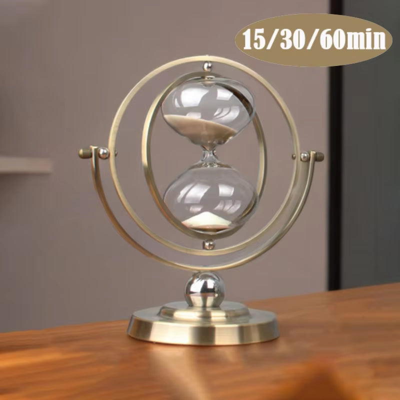 15-60 Minute Global Timer Retro Hourglass Nordic Creative Luxury Home Classical Living Room Office Desk Decoration Holiday Gift