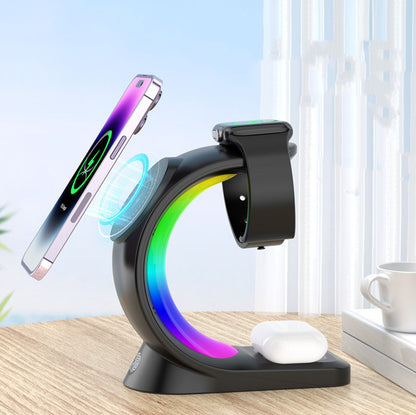 ⚡ The Command Center: 4-in-1 Magnetic Wireless Charging Station