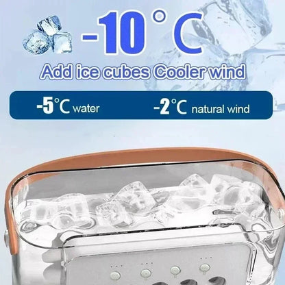 🌬️ The Personal Oasis: 3-in-1 Portable Desktop Air Cooler, Humidifier & LED Night Light