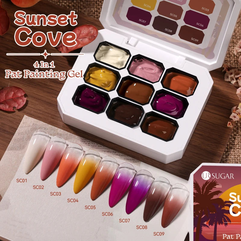 🎨 The Micro-Detail Masterpiece: UR SUGAR 9-Color Gradient & Precision Stamping Gel