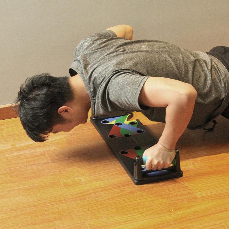 💪 Target Every Muscle: The 9-Function Push-up Board Bracket