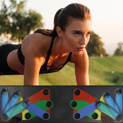 💪 Target Every Muscle: The 9-Function Push-up Board Bracket
