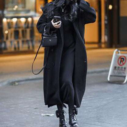 WiNter High-End Thickened Long Heavy-Duty Windbreaker Sweater Jacket