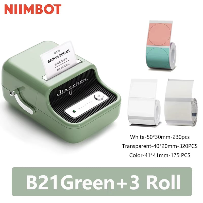 B21 Mini Portable Thermal Label Printer