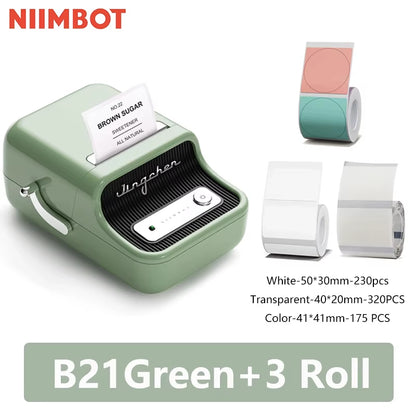 B21 Mini Portable Thermal Label Printer