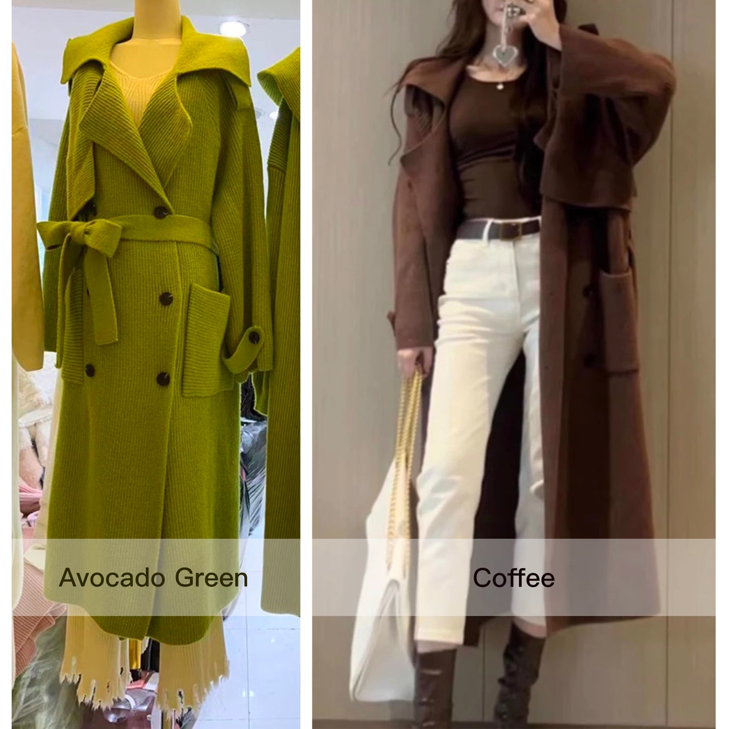 WiNter High-End Thickened Long Heavy-Duty Windbreaker Sweater Jacket