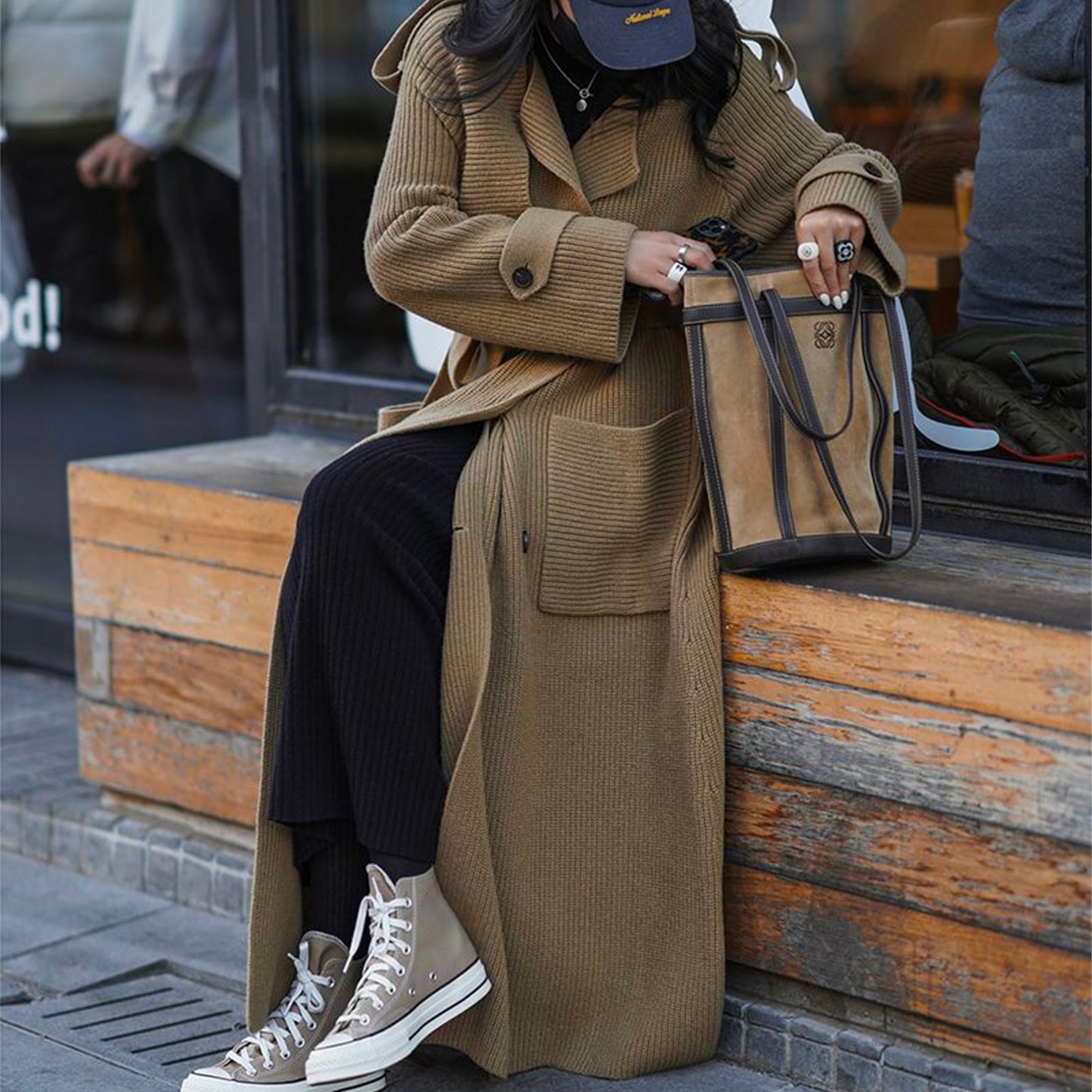 WiNter High-End Thickened Long Heavy-Duty Windbreaker Sweater Jacket