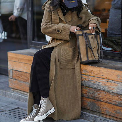 WiNter High-End Thickened Long Heavy-Duty Windbreaker Sweater Jacket