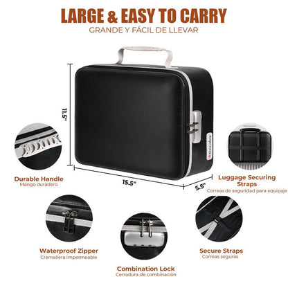 Voncabay Fireproof Document Bag with Lock