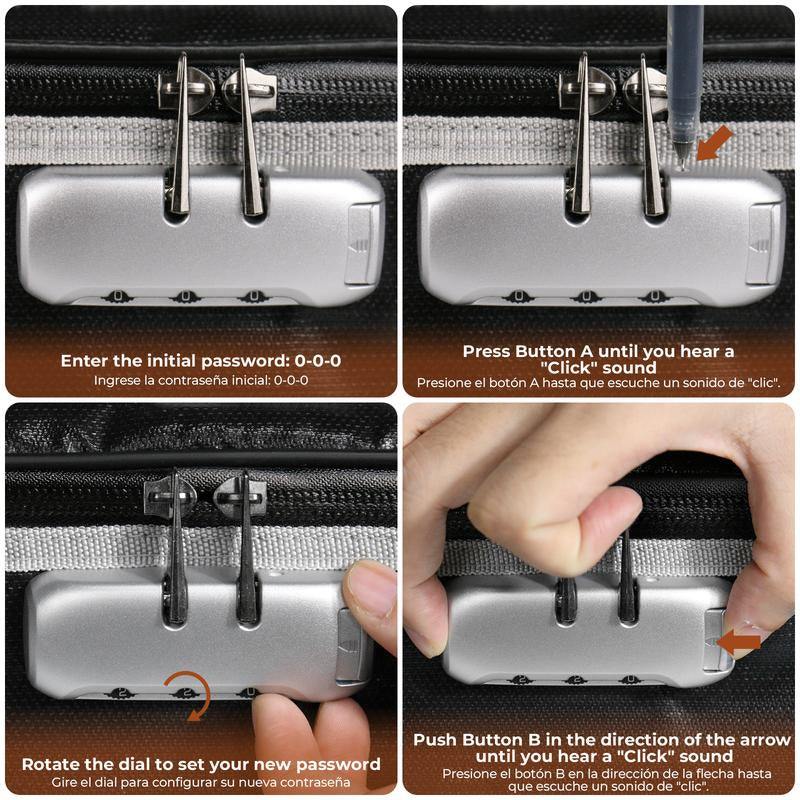 Voncabay Fireproof Document Bag with Lock
