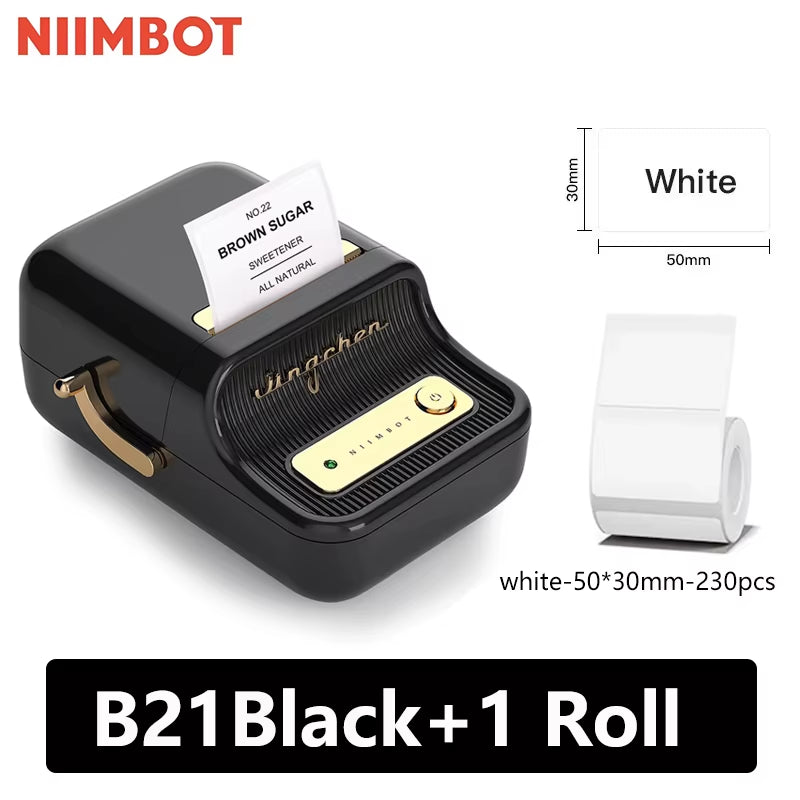 B21 Mini Portable Thermal Label Printer