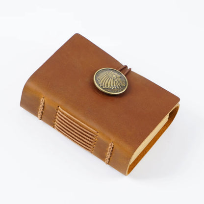 📓 Timeless Quality in Your Hands: The Genuine Leather Portable Notebook