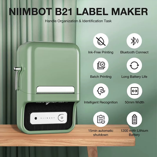 B21 Mini Portable Thermal Label Printer