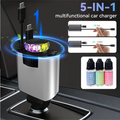 Smart Portable Car Air Freshener with Starlight Diffuser