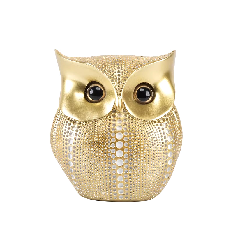 Nordic Owl Statue for Home Decor, Crafted Figurinesresin Animal Sculptures Collection for Bedroom, Office Book Shelf, TV Decorat