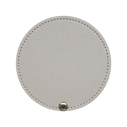 1Pc PU Leather Mini Mirror