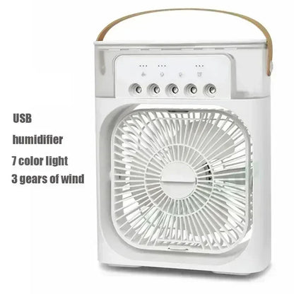 🌬️ The Personal Oasis: 3-in-1 Portable Desktop Air Cooler, Humidifier & LED Night Light