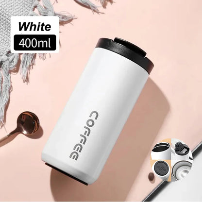 ☕ The Elite Commuter: 400ML Stainless Steel Leakproof Vacuum Flask