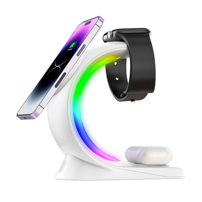 ⚡ The Command Center: 4-in-1 Magnetic Wireless Charging Station