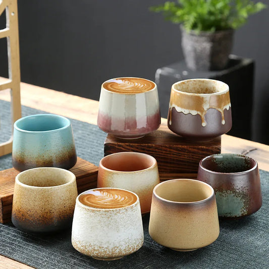 Vintage Ceramic Coffee Cup – Handcrafted Elegance for Every Sip