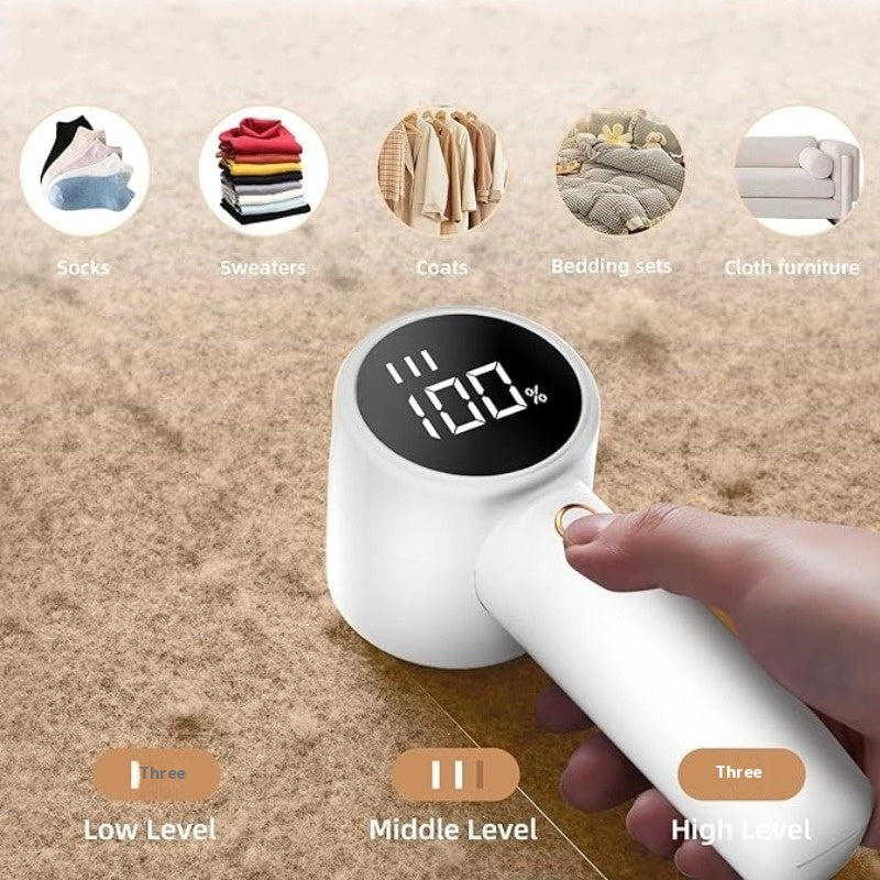 🧥 Defuzzed Perfection, Everywhere: The Portable USB-C Electric Hair Ball Trimmer