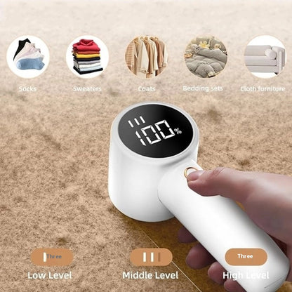 🧥 Defuzzed Perfection, Everywhere: The Portable USB-C Electric Hair Ball Trimmer