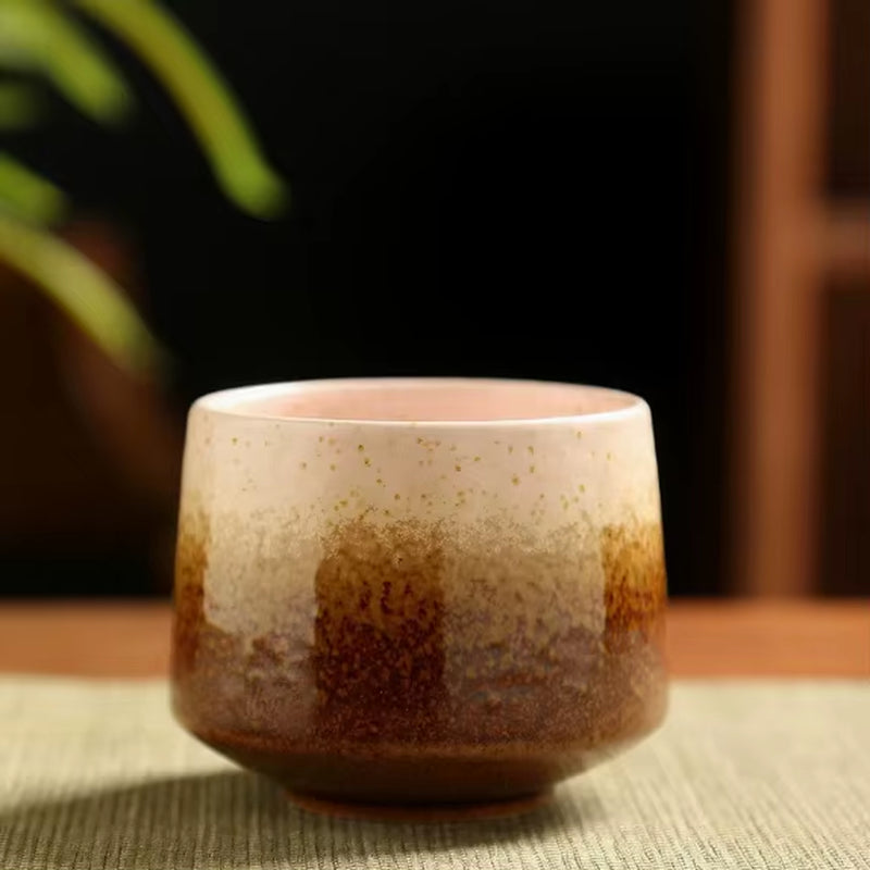 🍵 The Rustic Ritual: Vintage Coarse Pottery Ceramic Coffee & Tea Cup