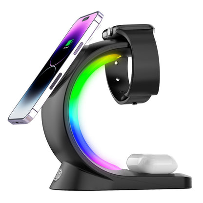 ⚡ The Command Center: 4-in-1 Magnetic Wireless Charging Station
