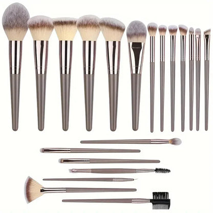 🎨 The Flawless Canvas: Premium Multi-Piece Cosmetic Brush & Kabuki Set