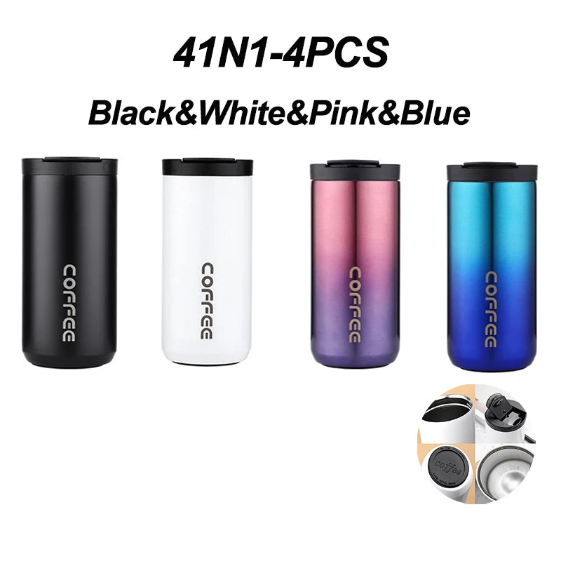 ☕ The Elite Commuter: 400ML Stainless Steel Leakproof Vacuum Flask