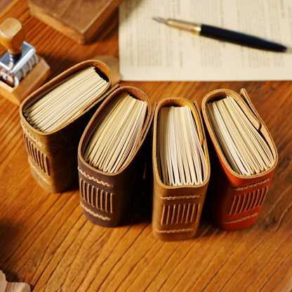 📓 Timeless Quality in Your Hands: The Genuine Leather Portable Notebook