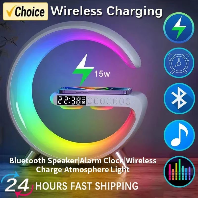⚡ Revolutionize Your Nightstand: The 4-in-1 Fast Charging Station & Ambiance Center