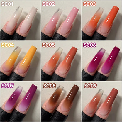 🎨 The Micro-Detail Masterpiece: UR SUGAR 9-Color Gradient & Precision Stamping Gel