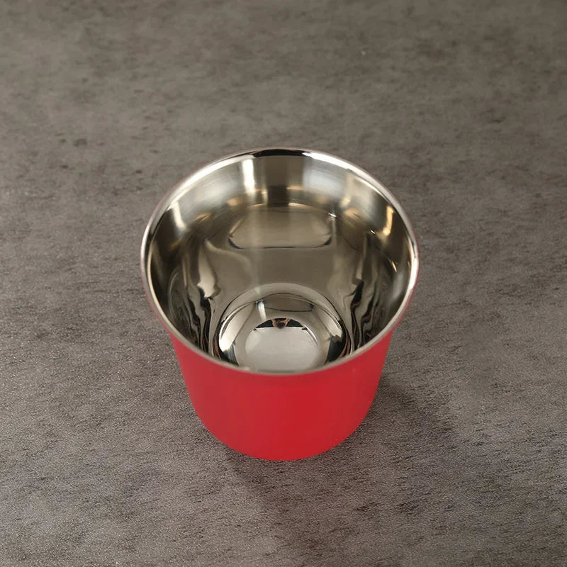 ☕ The Espresso Essential: 80ml Double-Wall Stainless Steel Mini Coffee Cups
