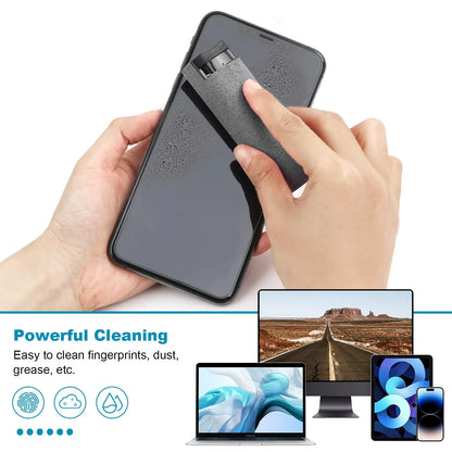 Microfiber Screen Cleaner Spray Bottle Set Mobile Phone Ipad Computer Microfiber Cloth Wipe Iphone Cleaning Glasses Wipes