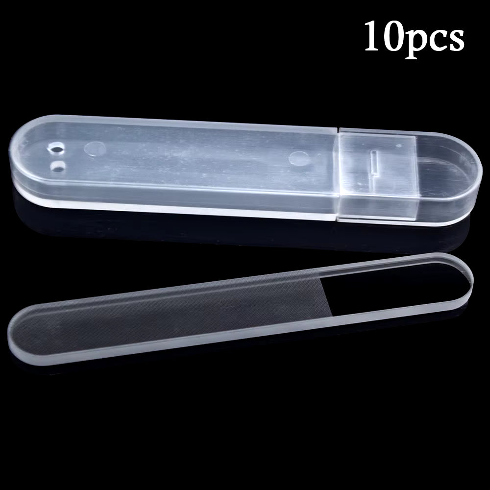 10Pcs Nano Crystal Glass Nail Files Buffer