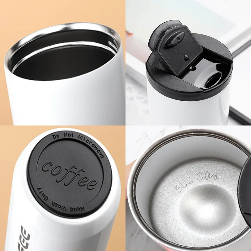 ☕ The Elite Commuter: 400ML Stainless Steel Leakproof Vacuum Flask