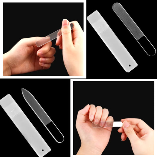 10Pcs Nano Crystal Glass Nail Files Buffer