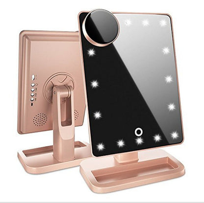 🎭 The Artistry Command Center: Touch Screen Bluetooth LED Makeup Mirror