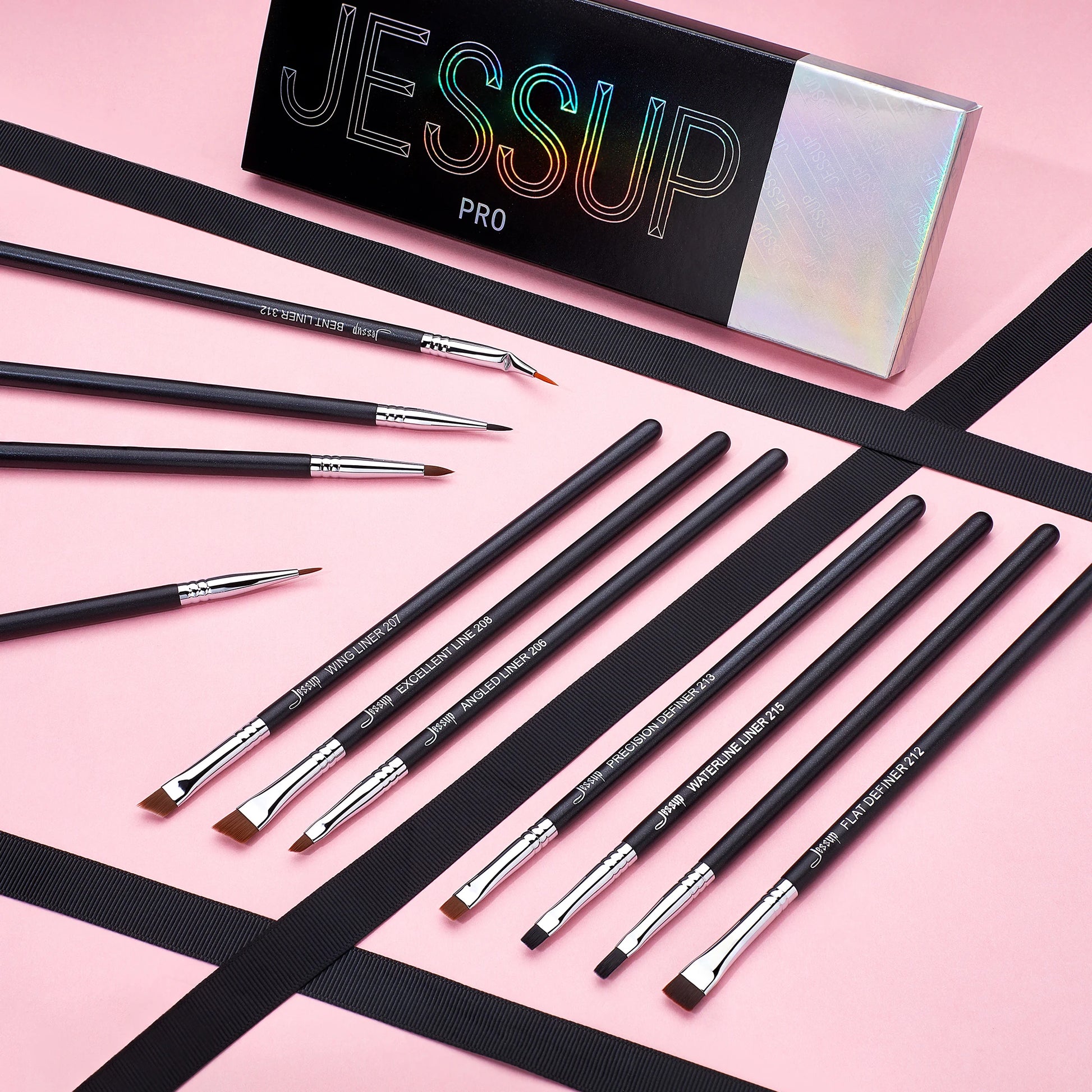 11‑Piece Professional Eyeliner Brush Set