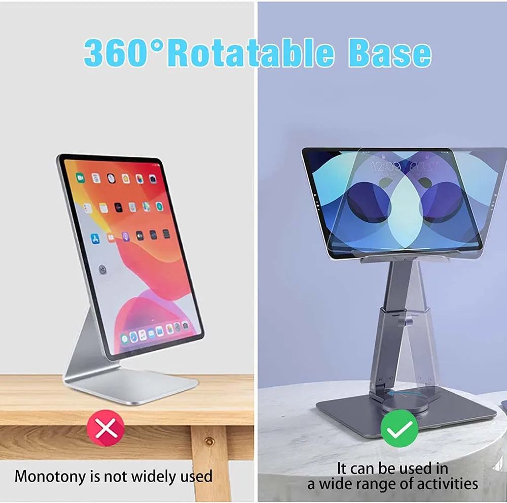 Aluminum Adjustable Foldable Tablet Stand Desk