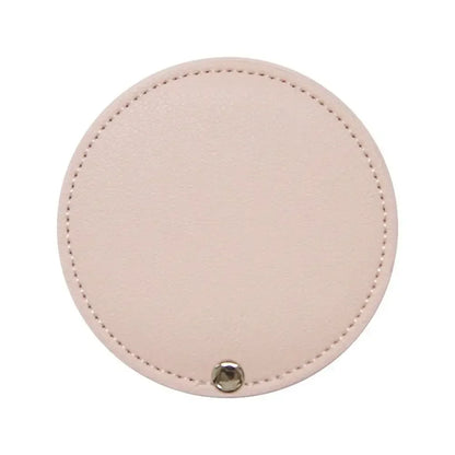 1Pc PU Leather Mini Mirror