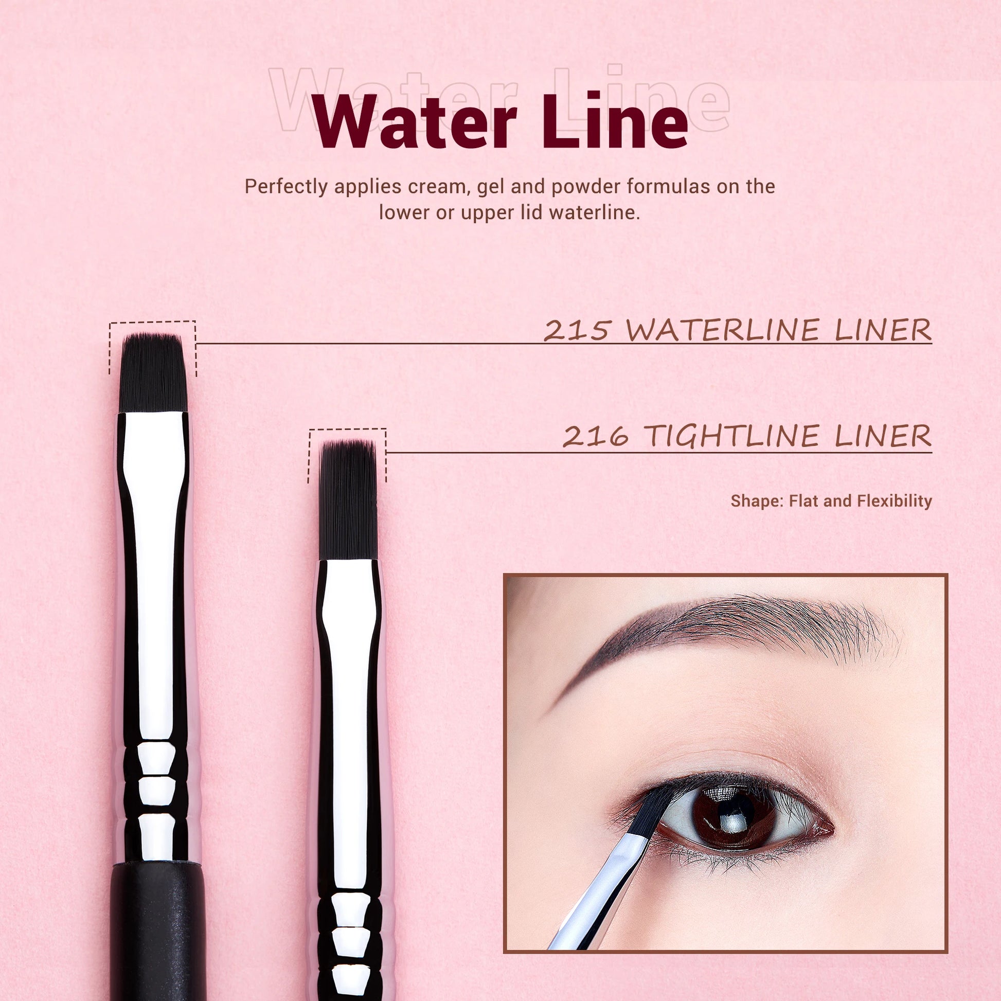 11‑Piece Professional Eyeliner Brush Set