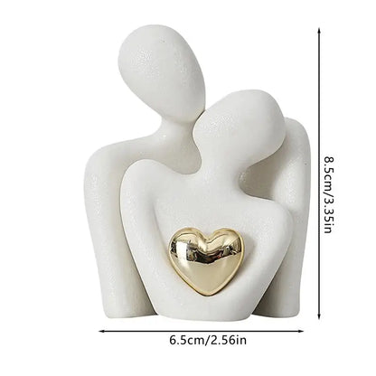 Creative Couple Figure Decoration Newlywed Home Decoration Lover Sculpture Decoration Figure Desktop Living Room Bookshelf Decor