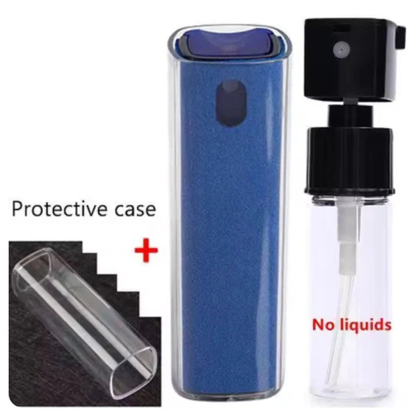 Microfiber Screen Cleaner Spray Bottle Set Mobile Phone Ipad Computer Microfiber Cloth Wipe Iphone Cleaning Glasses Wipes