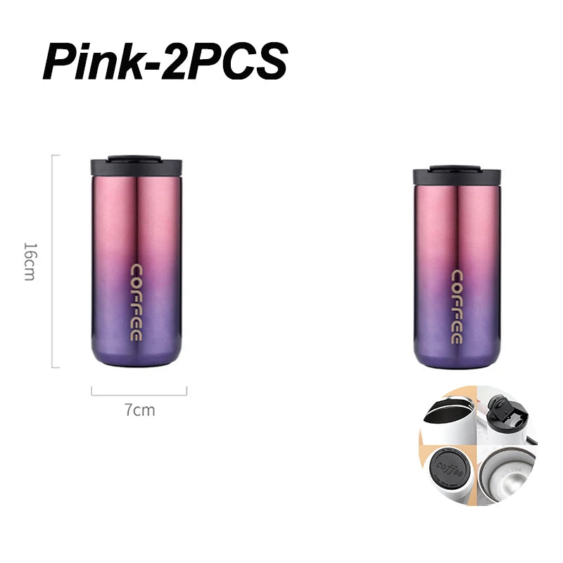 ☕ The Elite Commuter: 400ML Stainless Steel Leakproof Vacuum Flask