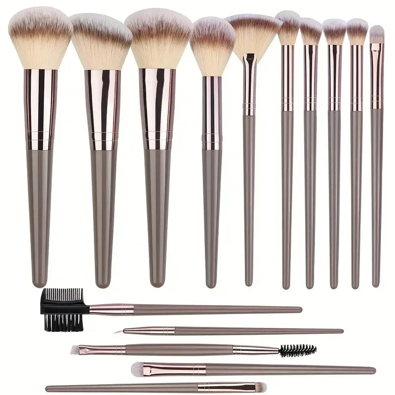 🎨 The Flawless Canvas: Premium Multi-Piece Cosmetic Brush & Kabuki Set