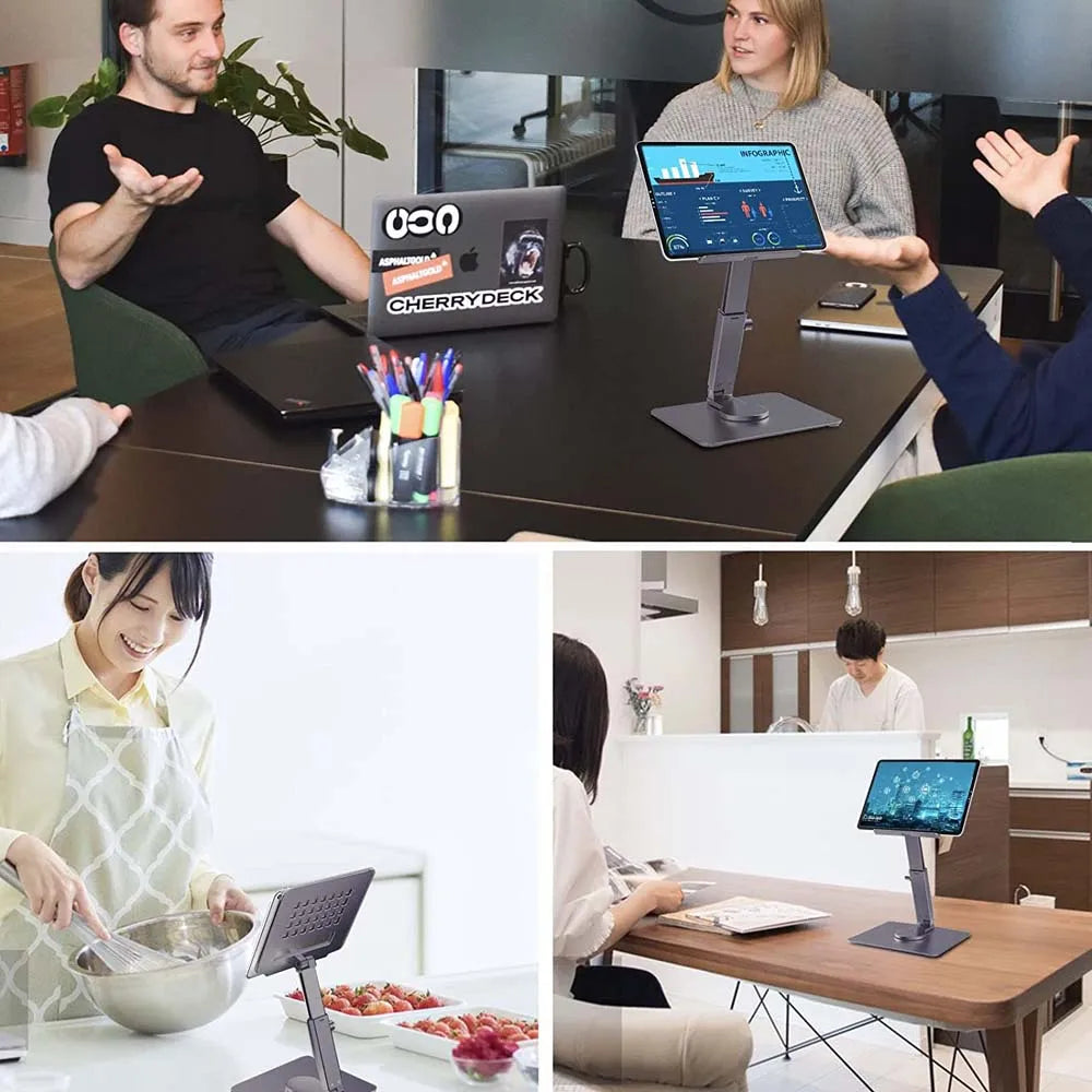 Aluminum Adjustable Foldable Tablet Stand Desk