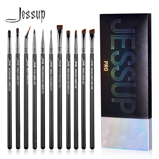 🎨 The Precision Architect: Jessup 11-Piece Professional Eyeliner Brush Set (T324)
